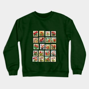 Postage stamp collection Crewneck Sweatshirt